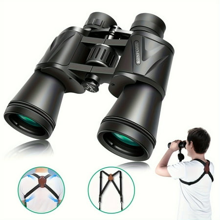 16X50 adult binoculars high-definition professional/IP53 waterproof and anti fog binoculars durable and clear FMC BAK4 prism lens suitable for bird watching hunting travel outdoor sports