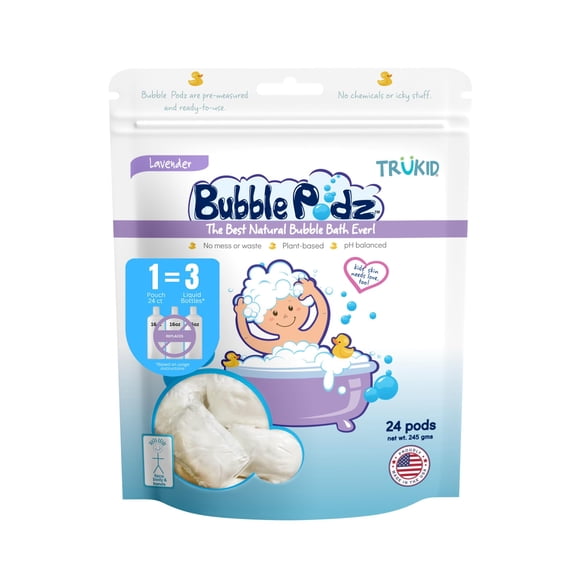 Bubble Bath TruKid Bubble Podz con aroma a lavanda, 24 cápsulas