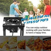 Kapas Outdoor & Indoor Portable Propane Stove, Single Burners with Gas Premium Hose, Detachable Legs for Backyard Kitchen, Camping Grill, Hiking Cooking, Outdoor Recreation