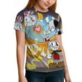 thumbnail image 3 of Cuphead T-Shirts for Boys Girls, Kids 3D Print Short Sleeve, Unisex Crew Neck Tee Shirts for Youth, 3 of 9