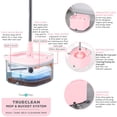 thumbnail image 3 of True & Tidy&Acirc;&reg; True Clean Mop and Bucket System, Includes Square Spin, Dual Compartment Mop Bucket and 2 Thick Machine Washable Pads New Upgraded with Side Brush &, 3 of 9