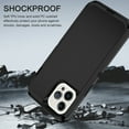 thumbnail image 7 of I-HONVA Compatible with iPhone 12 Pro Max Case,3-Layer Military Grade Drop Protection Anti-Slip Bumper Rugged Shockproof Dustproof Protection 6.7 inch Phone Case,Black, 7 of 7