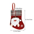 thumbnail image 3 of Gcvizuso Christmas Stockings, Clearance Christmas Decor, Christmas Socks Gift Bags, Christmas Decorations Santa Claus Small Socks Christmas, 3 of 3