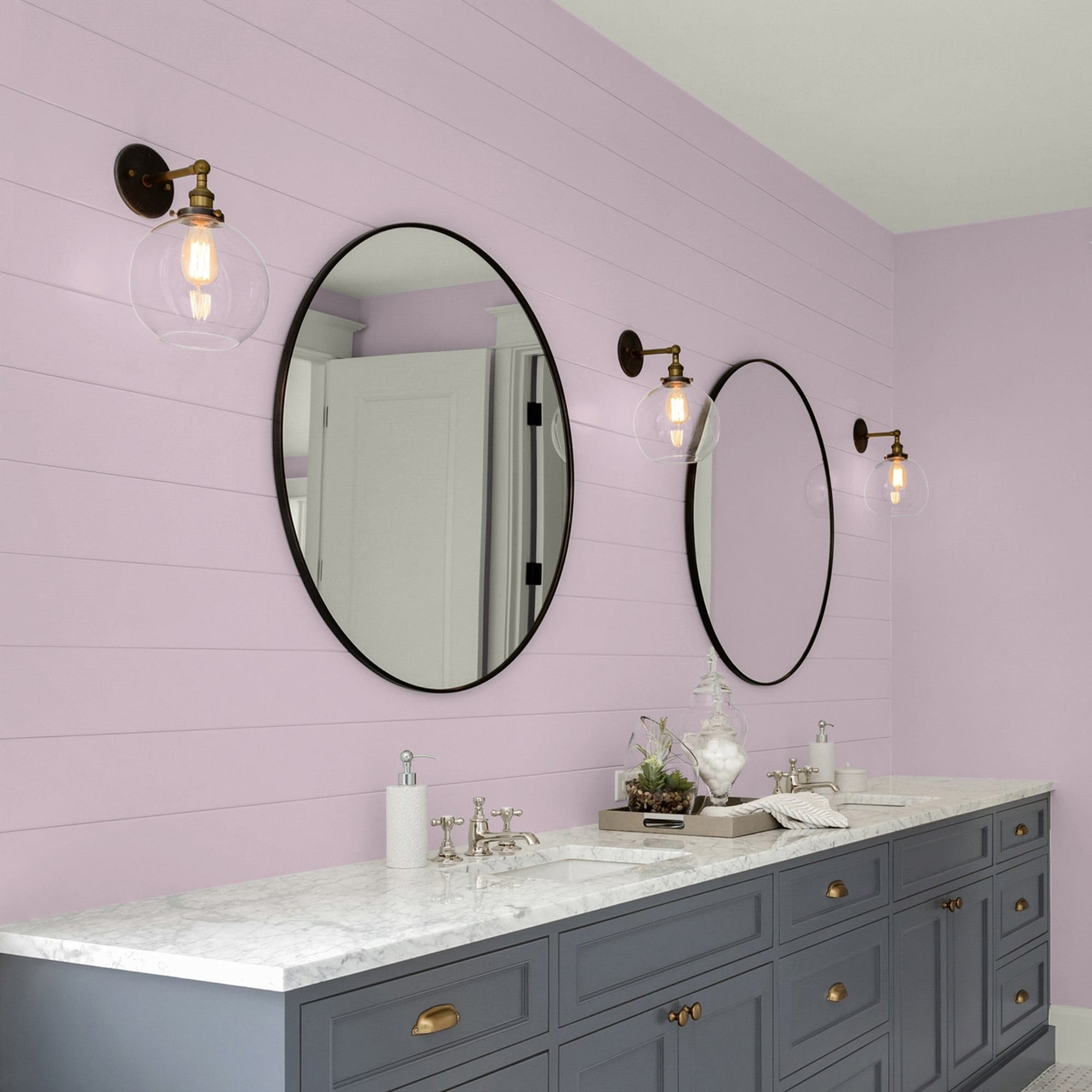Glidden One Coat High Society / Purple Eggshell Interior Paint with Primer, 1 Gallon