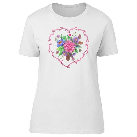 Asters In An Elegant Wreath Tee Women's -Image by Shutterstock