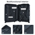 thumbnail image 4 of 3 Piece Luggage Sets, Expandable Suitcase with TSA Lock and Spinner Wheels, Lightweight PC+ABS Luggage Set, Hardside Travel Rolling Suitcases (20"/24"/28"), 4 of 8