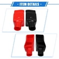 thumbnail image 4 of Unique Bargains 1 Pair Battery Terminal Insulation Covers 20mm 0.79" Car Battery Post Cap for Cars Red Black, 4 of 6