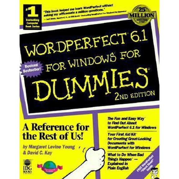 Pre-Owned WordPerfect 6.1 For Windows For Dummies (Paperback) 1568842430 9781568842431