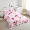 thumbnail image 3 of Castle Fairy Cute Salamander Twin Comforter Sets for Kids,Kawaii Axolotl Bedding Set, 3 of 8