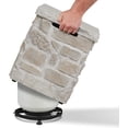thumbnail image 3 of Real Flame Scottsdale Propane Tank Cover for Outdoor Gas Fire Pits, Storage Hideaway Side Table for 20 Pound Propane Tank, Natural Stacked Stone-like finish in Beige, 3 of 9