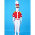 thumbnail image 7 of iiniim Unisex Girls Boys Marching Band Costume Uniform Sets Jacket Pants Mini Skirt Gloves Hat Outfit, 7 of 7