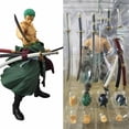 thumbnail image 2 of Figuras de acción de One Piece, 18cm, Luffy Roronoa Zoro Ace, articulaciones móviles articuladas variables, juguete de modelo de colección, regalo Xma para niños, 2 of 4