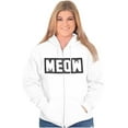 thumbnail image 4 of Crazy Cat Lady Meow Kittycat Lover Zip Hoodie Sweatshirt Women Brisco Brands S, 4 of 6