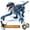 Blue-Small, variant on JBee Ctrl Remote Control Dinosaur Toys for Kids Boys Girls Walking Robot RC T-Rex with Lights and Sounds Dinosaur Toy Gifts for Boys Age 3-5, 5-7, 8-12 Years Old - Brown
