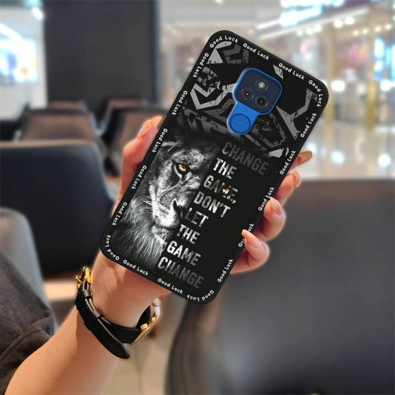 LYM-Phone Case For MOTO G Play 2021, Graffiti Full wrap Waterproof Anti-dust TPU Anti-knock Silicone Durable Cute Dirt-resistant Back Cover Soft case Phone Protector Protective Cartoon