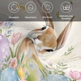 thumbnail image 6 of Easter Cloth Napkins, Pastoral Spring Bunny Eggs Botanical Flowers Leaf Washable and Reusable Dinner Napkins Set of 4, Table Napkin for Kitchen Party Birthday Wedding Hotel Housewarming 20"x20", 6 of 9