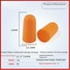 thumbnail image 1 of Tapones para los oídos con esponja aislante acústica y protección laboral, antiruido, lavables para dormir, para hombres y mujeres, 1000 unidades, 1 of 3