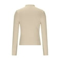 thumbnail image 4 of PEONAVET Chandail Col Rond pour Femmes Chandail Col Rond Couleur Unie Chandail Col Rond, 4 of 5