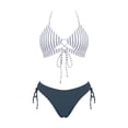 thumbnail image 3 of HAIJIE Beach Coverups Women Bathing Suit Swimwear Built In Bra Plus Size Control Tank Tops Swimsuit Bikini Swimsuits Cover Ups Summer Dress for Women with Shorts Bathing Suit (Blue,XL), 3 of 3