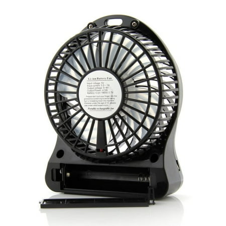 fan axgear rechargeable portable battery led mini travel light