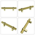 thumbnail image 4 of Homdiy 25 Pack Cabinet Gold Handle Hardware Modern Kitchen Pulls for Door Bedroom Dresser Bathroom Wardrobe,3in Hole Centers, 4 of 6