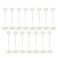 thumbnail image 2 of Table Number Holders, 15PCS Place Card Holders, Iron Wire Picture Photo Holders Stand, Small Table Card Holders, 22cm Heart Shaped Table Sign Holders for Wedding, Party, Birthday, 2 of 7