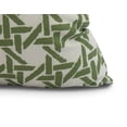 thumbnail image 2 of Simply Daisy, 18" x 18" Rattan Geometric , Geometric Print Outdoor Pillow, Green, 2 of 2