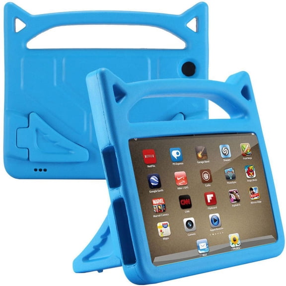 EcoNest For Amazon Kindle Fire HD 8 2018 8th Gen Kids Safe EVA Rubber Handle Stand Case