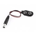 thumbnail image 1 of Unique Bargains 5.5mmx2.1mm DC Male Connector 9V Battery Buckle Clip Holder Cable 19cm Long, 1 of 2