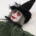 thumbnail image 4 of Halloween Hanging Witch Decorations, Scary Witch Dolls with Glowing & Tattered Bodies Door Hanging Props for Indoor Outdoor Decor, 4 of 9