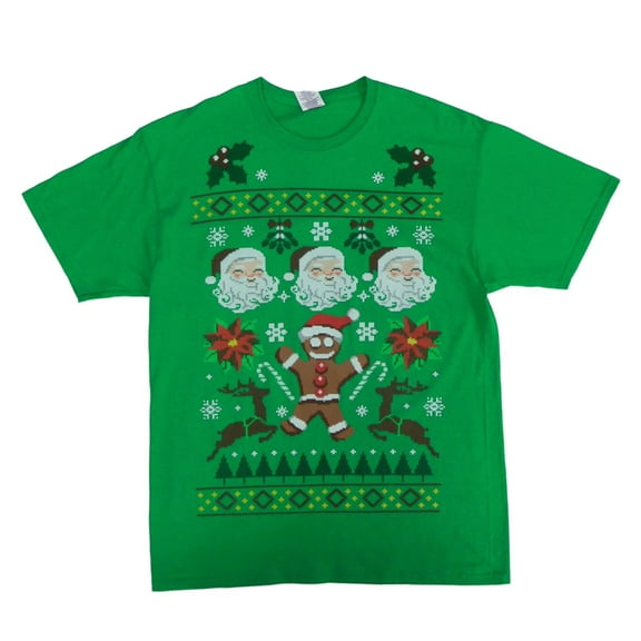 Christmas Men's Ugly Sweater Deluxe Graphic Tee