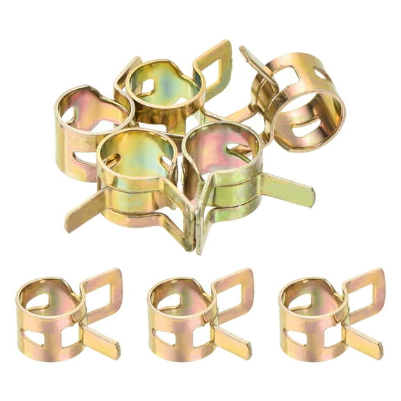 ID 9mm 3/8inch Fuel Line Hose Clips, Pipe Clamps,Spring Hose Clamp,Low Pressure Air Clamp,Pack of 5