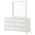 thumbnail image 4 of Kendall 6-drawer Dresser with Mirror White, 4 of 10