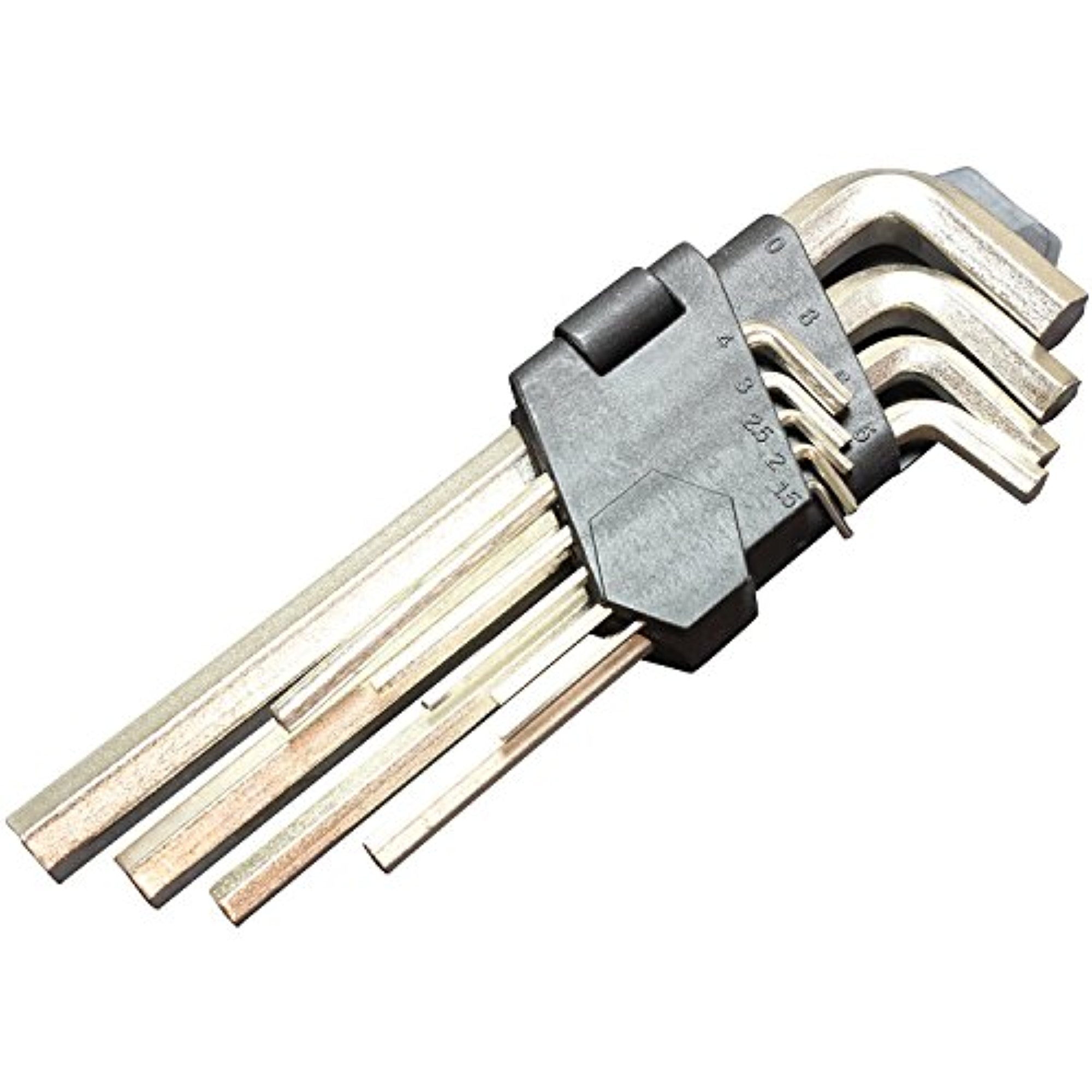 9 Piece Metric Hex Key Set Long Arm Hex Keys w/ Organizer