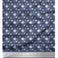 thumbnail image 1 of Soimoi Tissu Poly Georgette Hexagonal Imprimé Tissu au Mètre 42 Pouces de Large, 1 of 3