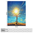 thumbnail image 4 of BCIIG Sunlight Trees Sky Warm Lightweight Blanket Soft Fleece Throw Blanket for Living Rooms Sofa Decor Cow Gifts All Seasons 50x60in, 4 of 6