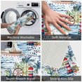 thumbnail image 3 of Balery Watercolor Sailboat Felpudo de franela, resistente a las manchas y a la decoloración, para uso interior y exterior, fácil de limpiar, 40 x 60 cm, 3 of 7