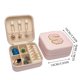thumbnail image 3 of Caja organizadora de joyas resistente Preppy Stuff para chicas adolescentes Estuche de viaje con iniciales de moda para collares, pendientes y anillos Regalos para mujeres y niñas, 3 of 7