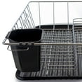 thumbnail image 2 of Megachef DR-180 16 in. Chrome Plated & Plastic Counter Top Drying Dish Rack, Black, 2 of 6