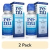 (2 pack) Renu Contact Lens Solution, Advanced Formula Triple Disinfectant Contact Cleaning Solution–From Bausch + Lomb – 2 fl oz (60 mL)