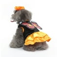 thumbnail image 3 of Halloween Pet Costume Funny Dog Cat Butterfly fairy dress Pet Clothing Funny Party Cosplay Costume Dressing Up Clothing Outfit (Purple,M), 3 of 7