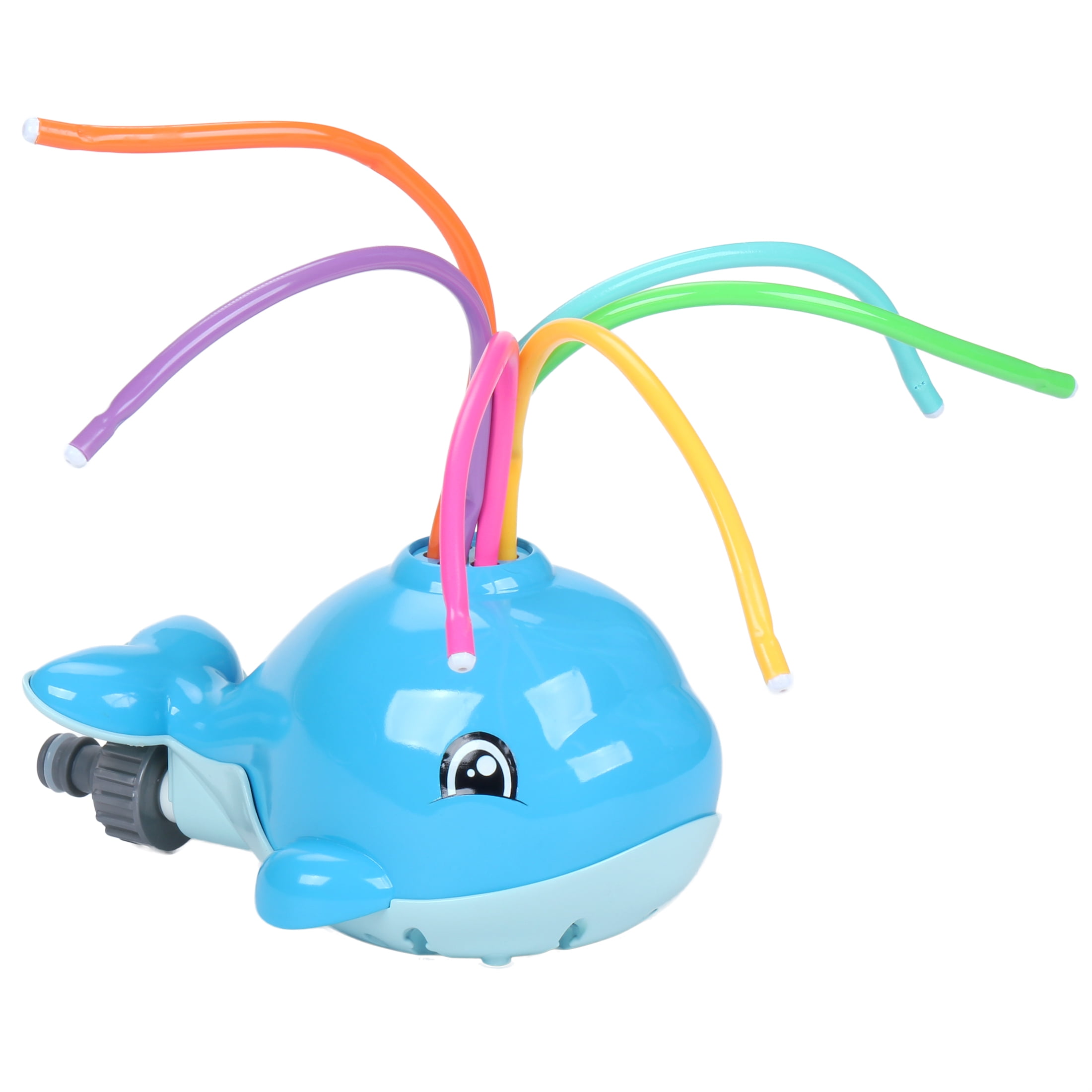 Play Day Whale Sprinkler with Colorful Water Tubes for Kids