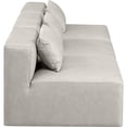 thumbnail image 5 of Meridian Furniture Cube Cream Vegan Leather 3-Pc. Modular Sofa, 5 of 9