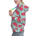 thumbnail image 2 of Honeii Watermelon Pattern Womens Oversized Hoodies Long Sleeve Sweatshirts Pullover Fall Outfits with Pocket-X-Large, 2 of 7