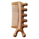 thumbnail image 2 of Peine de de Dientes Anchos, Peine para El Cabello, Masajeador de Madera Multifuncional de Mano, Peine para El Cuero Cabelludo Guasha para Cuell, 2 of 6