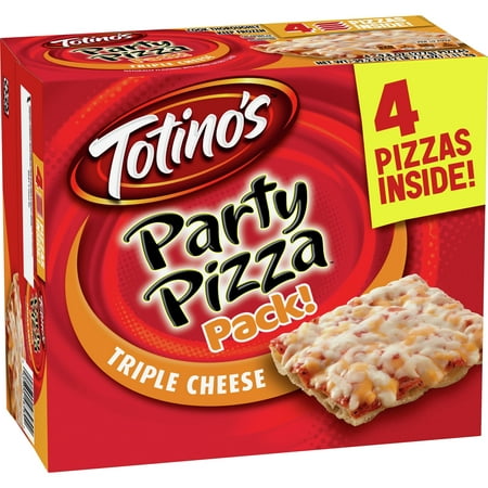 Totinos Original Crisp Crust Three Cheese Frozen Pizza 4 Count 39.2oz