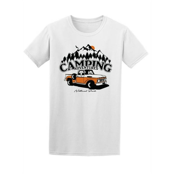 Camping Adventures Graphic T-Shirt Men -Image by Shutterstock, Male Small