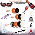 thumbnail image 1 of Kit de guirnalda de arco de globos de Halloween INFLORAL Confeti negro naranja y blanco, 1 of 2