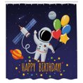 thumbnail image 3 of Ambesonne Birthday Shower Curtain, Astronaut Balloon, 69"Wx70"L, Multicolor, 3 of 3
