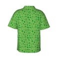 thumbnail image 3 of Picia St Patrick's Day Gentle Cotton Regular Fit Short Sleeve Casual Hawaiian Shirt for Men-Small, 3 of 9